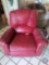 Red Recliner approx measurements are: 29 w x 28 D x 39 H, Red Reclining Couch both ends recline