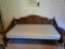 Wood Day Bed with Mattress approx measurements are: 40 D X 27 H X 75 L....