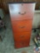 {{2X$BID}} 2 Wood 4 Drawer Filing Cabinet approx measurements are: 20 W X 18 D X 51 H.