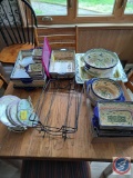 Complete Decorative Baking Set with wire cooling racks, Glass Hot stuff holders. some have plastic