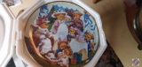 (5) Franklin Mint Plates; Teddy Bear Grand Tour, Little Red Riding Hood, Teddy Bear Birthday Party,