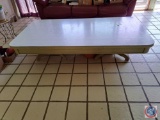 Coffee Table approx measurements are : 72 L X 37 W X 16 H.