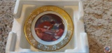 Box containing Franklin Porcelain Miniature Plates Fine Bone China 