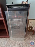 Stereo Cabinet with Glass Door (The Glass Door is Detached Now) approx measurements are 18 X 16 X 40