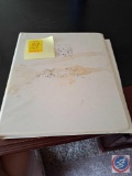 Hard cover Spiral Notebook, Signed Pictures of Foot Ball Players, Elvis Presley Pictures, Papers