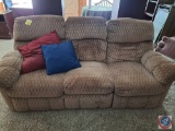 Couch that reclines on both ends, Approx measurements are 81 L X 39 D X 40 H. This has message built