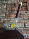 Empty Glass Golf Club Decanter, Blue Lining Material, Magazine Rack, Carpet Step Rods.