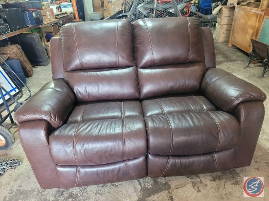 Leather Love seat recliners