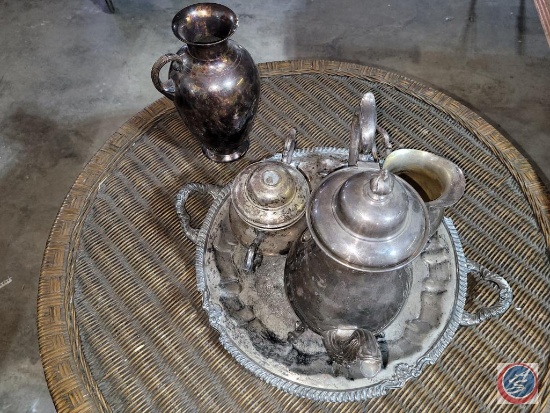 Silver plated tea pot set (vintage)