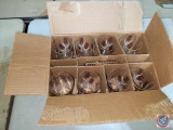 Set of 8 vintage 1970's water glasses New but old...