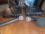 Cordless microphones and receiver.