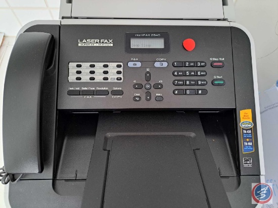 Brother Laser Fax and IntelliFax...Super G3 , Model FAX-2840. Manufactured August 2017. Pkg Paper.