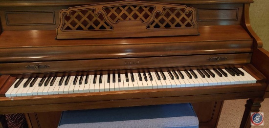 Vintage Seth Thomas Metronome De Maelzel Wood Wind Up Music Timer, Kimball Piano approx measurements