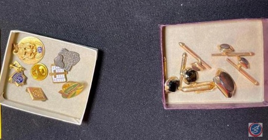 Cuff links and stick pins
