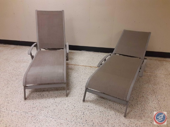 (2) adjustable patio lounge chairs sold two times the money.