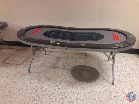 (1) ESPN card table measurements are 84x42x30.