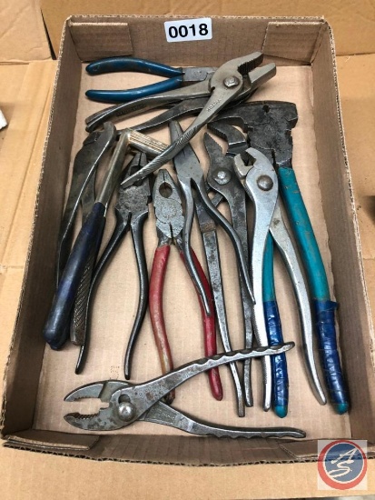 Pliers, needle nose, fencing, channel locks, and others.