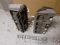 (1) one set of small block Chevy aluminum heads with Aluminum Intake spacers.