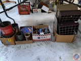 Standard bolts, 4 to 2 barrel, small bolts, file holders and clipboards. Misc oil pick up tubes