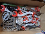 Various curved wrenches