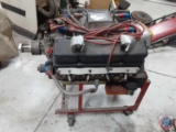 360 cubic inch 3.330 stroke with stand. Bowtie heads, roller rockers, stud girdle.... ???????Item no