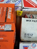 Assorted Oil Filters.