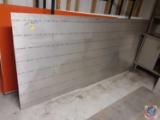 (1) piece of Hardin aluminum plate measurements are 115 x 48 1/2 , 1/4 thick.