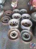 (9) miscellaneous used rims