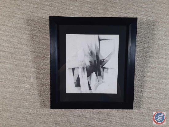 Title/Description: Shadow Man Artwork Measurement: 6 1/2 x 7 1/2 Frame Description: Black Frame