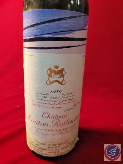 Chateau Mouton Rothschild Baron Philippe 1980 Kept at 52 degrees for over 20 years