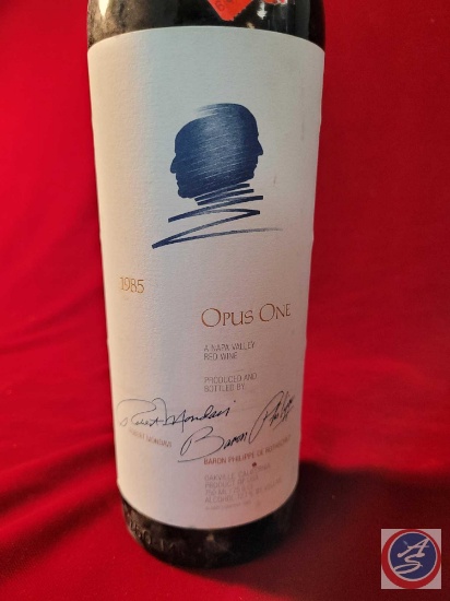 Opus One Napa Valley Red Wine 1985 Kept at 52 degrees for over 20 years