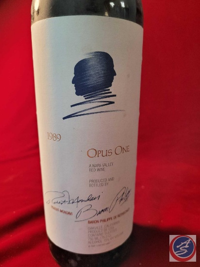 Opus One Napa Valley Red Wine 1989 Kept at 52 degrees for over 20 years