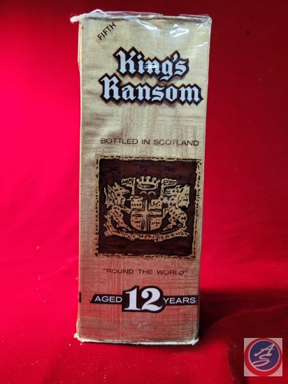 King's Ransom aged 12 years bottled in Scotland- unopened for 50+ years Kept at 52 degrees for over