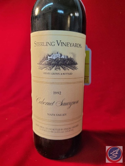 Sterling Vineyards Napa Valley Cabernet sauvignon 1992 Kept at 52 degrees for over 20 years