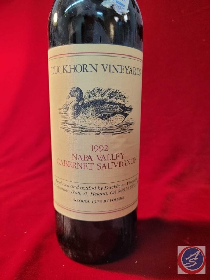 Duckhorn Vineyards Nappa Valley Cabernet Sauvignon 1992 Kept at 52 degrees for over 20 years