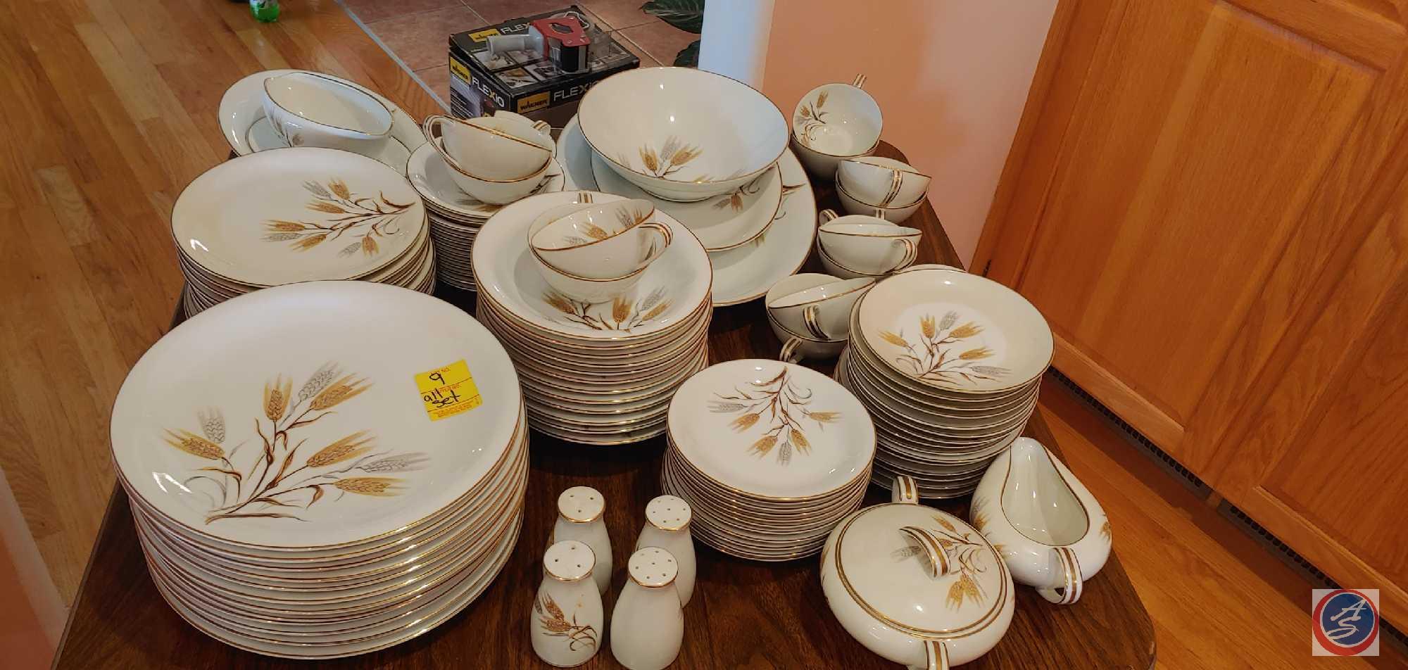 Noritake Dinnerware Noritake China Wheat Pattern 5414 Set Of