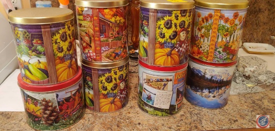 Assorted Metal Canisters.