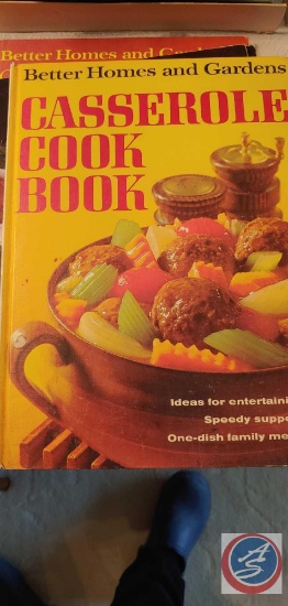 Assorted Cookbooks, Picture Frames.
