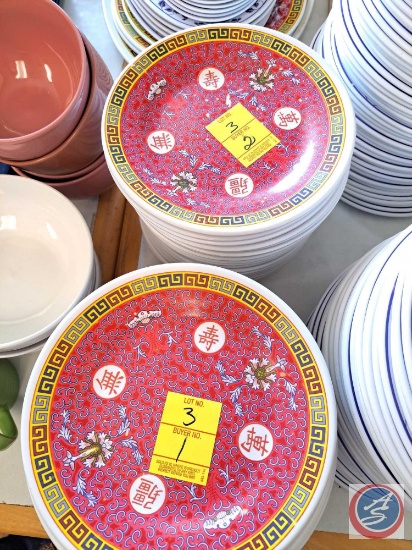 Approx 64 Tai-Hong melamine 4" plates