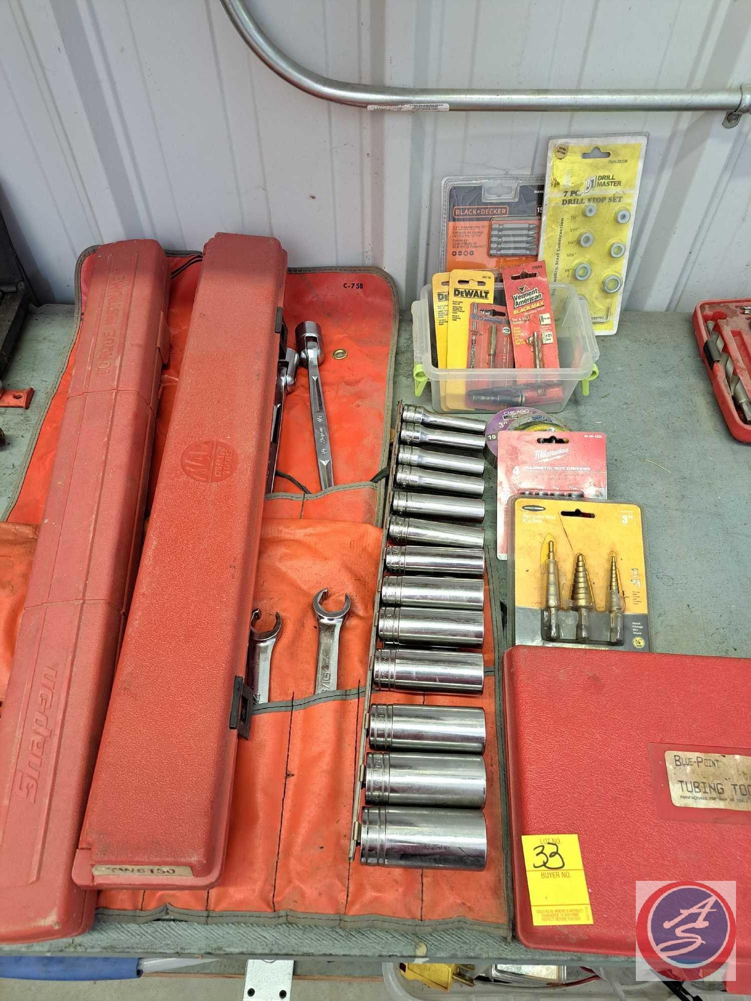 One set of 3/8 Drive Snapon deep well sockets, Proxibid