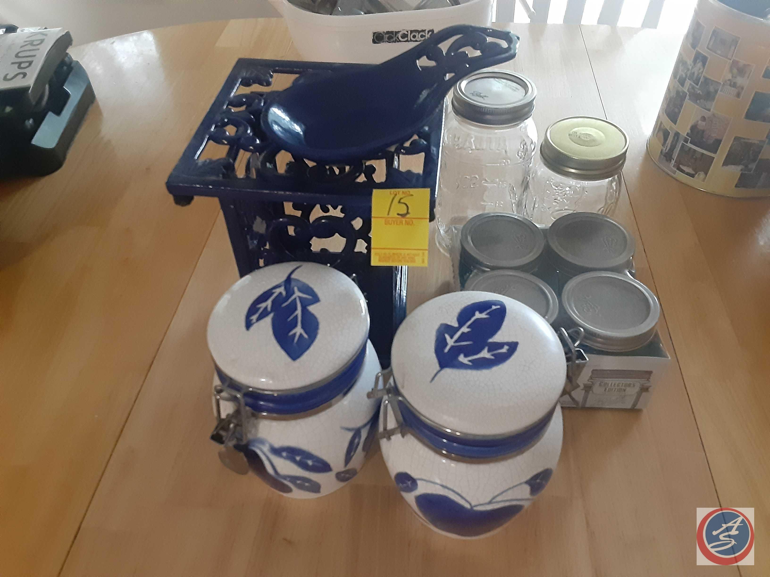 (2) canisters six ball canning jars Proxibid