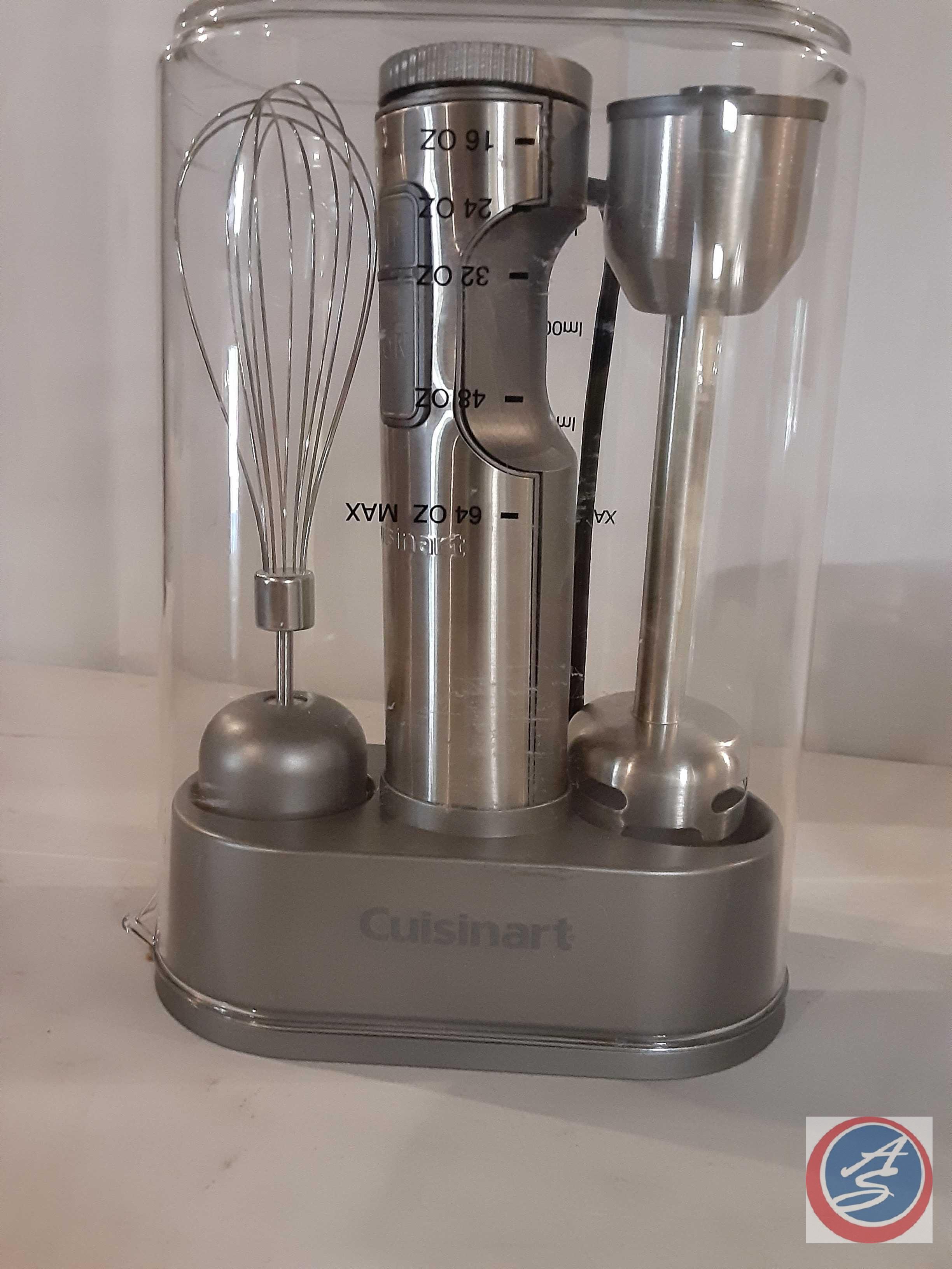 1) Cuisinart blender, and a Milk Frother, and a