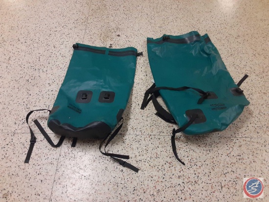 (2) waterproof duffel bags.