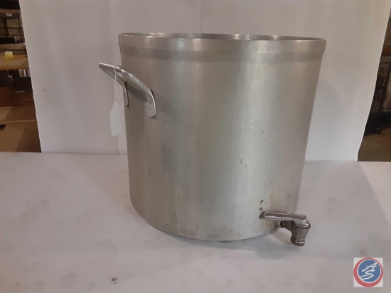 (1) large stock pot with spigot.