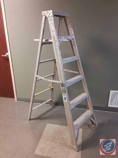 (1) aluminum 6 ft step ladder.