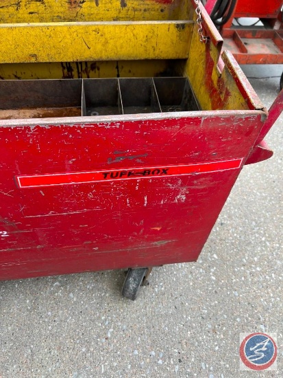 Tuffbox...roller cart shelves and drawers... 49 1/2w x 32h x25 1/2 d