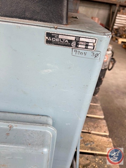 US made delta model 31-730 sanding station belt sander with 12 disc 3ph powered
