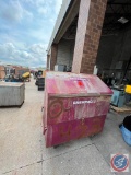 Knaack......job box 48w x 30h x 39d... on castors has corrosion on surface...