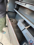 Knaack style job box 61w x 57h x 30d on castors welding gas lines and leads included