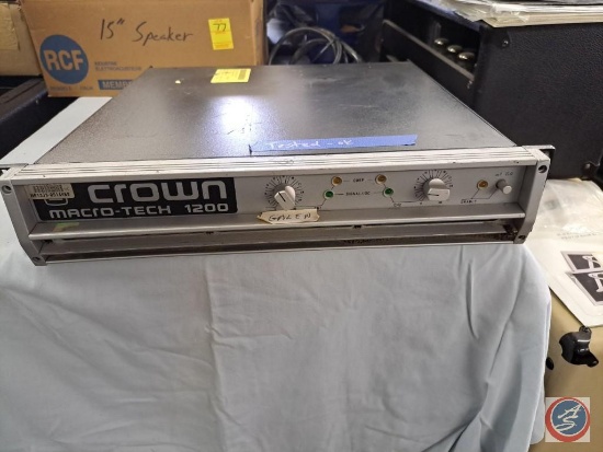 Crown Macro tech 1200 amplifier